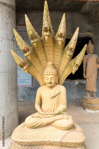 Big Buddha monument on island of Phuket in Thailand. Formal name is Pra Puttamingmongkol Akenakkiri