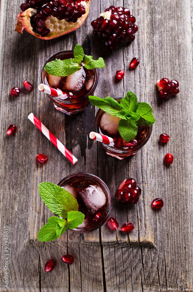 Cold drink of pomegranate Cold drink of pomegranate