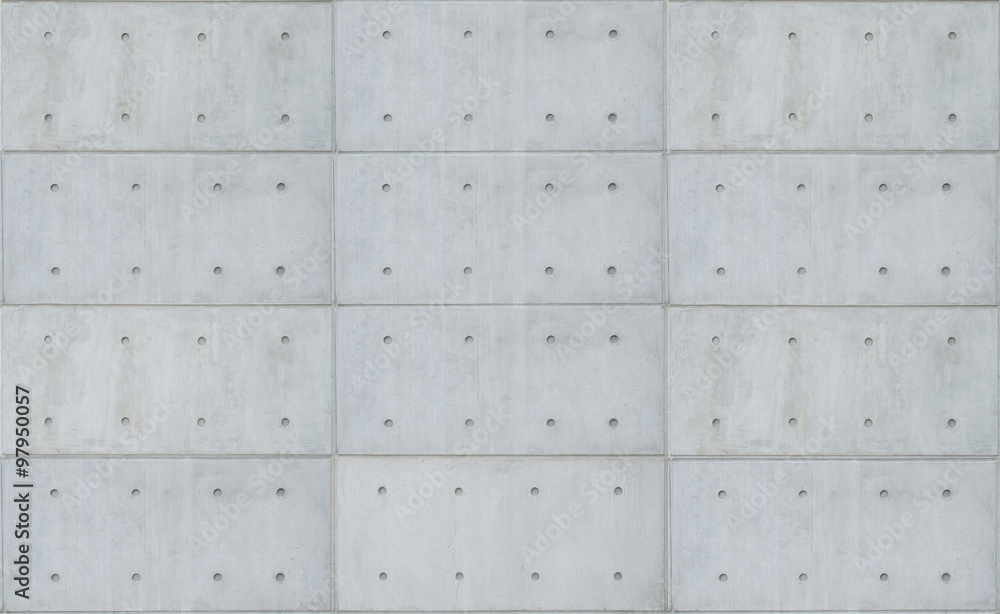 bare cast in place gray concrete wall texture background - obrazy, fototapety, plakaty 