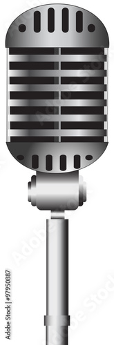 retro microphone