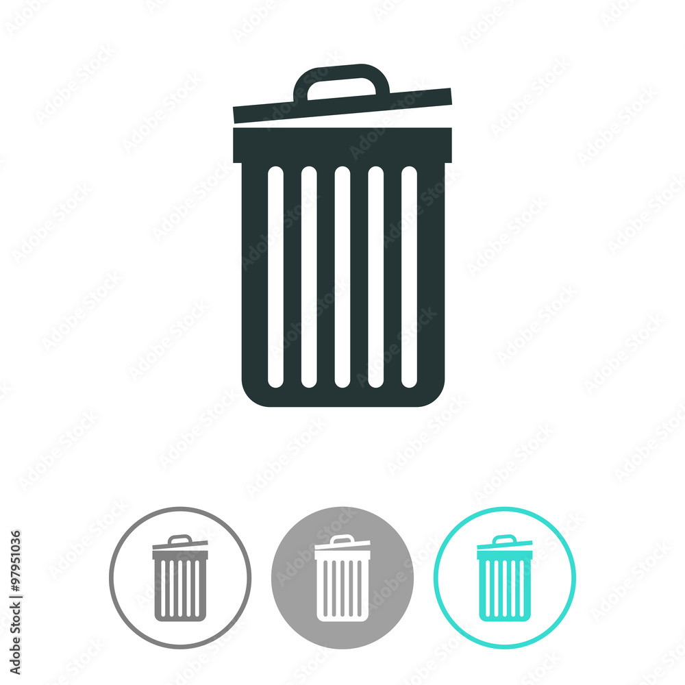 Bucket vector icon. Bucket vector icon.