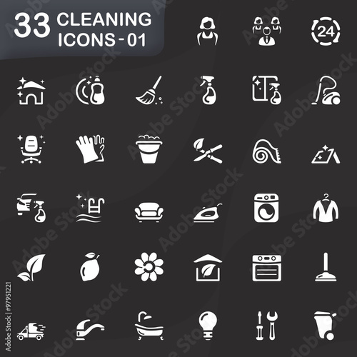 33 cleaning icons 01