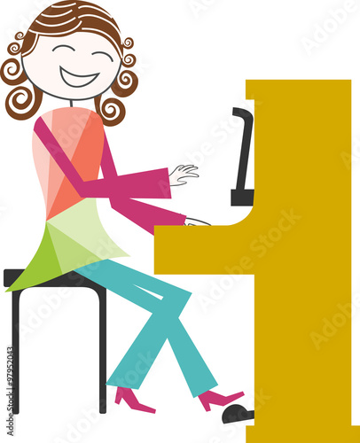 Musicien, piano