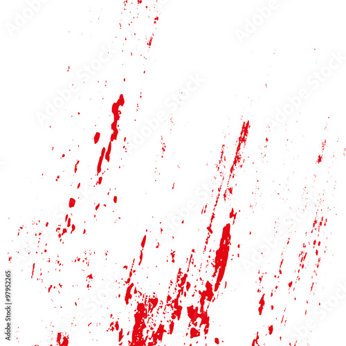 Grunge blood splatters on a white background. Vector illustration