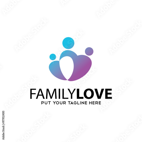 Family Love Logo Icon © NINJA FACTORY