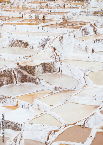 Terraced salt basins on the Peruvian Andes