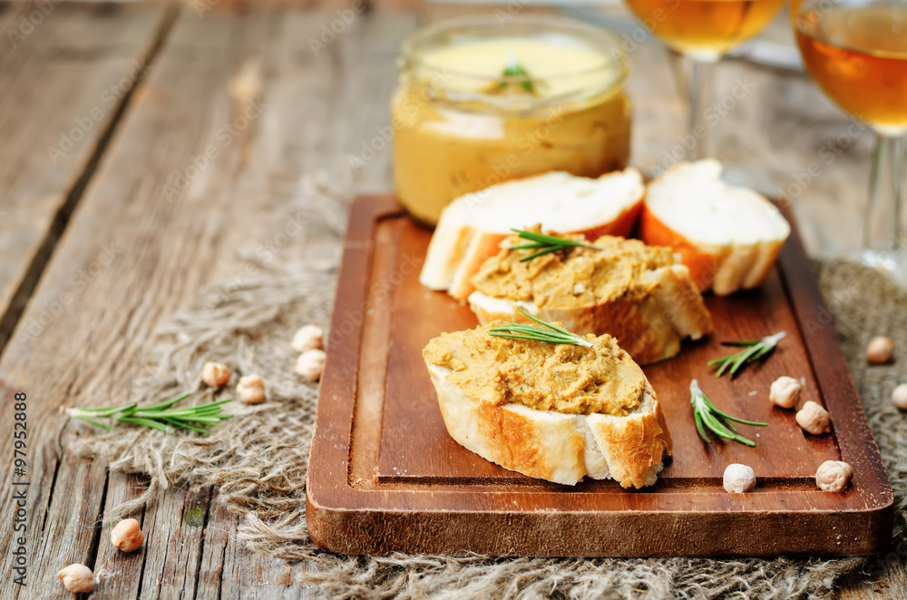 chickpeas pumpkin turkey liver pate