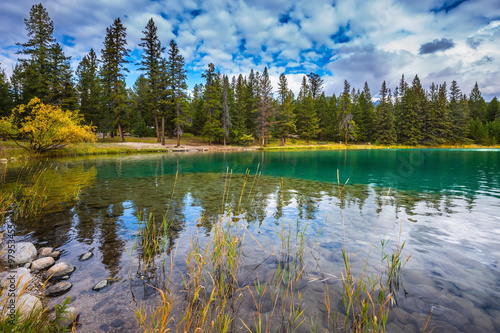 The picturesque oval lake photo