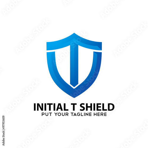 initial T U V Shield Logo Icon