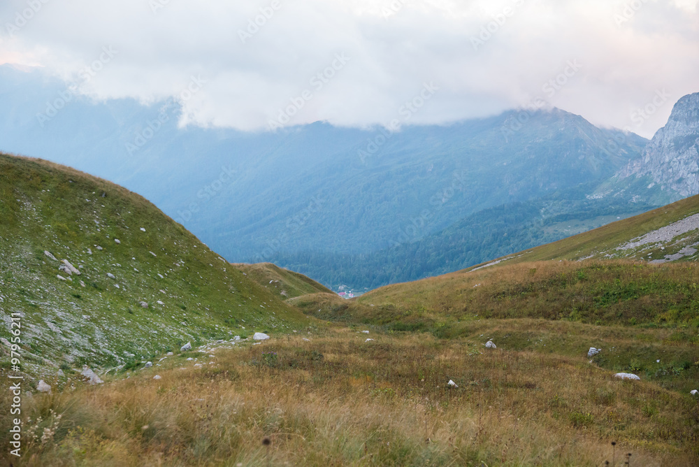 Fototapeta premium Majestic mountain landscapes of the Caucasian reserve