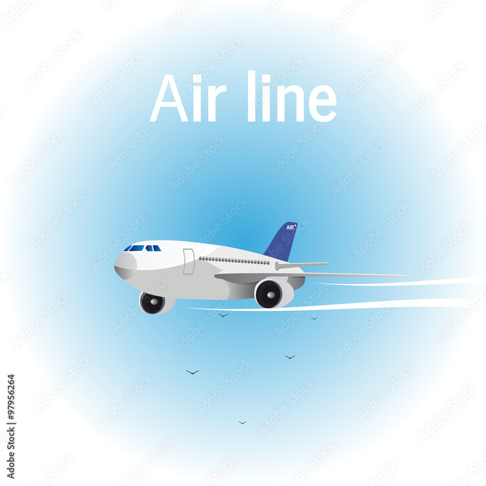 Air line. Vector illustration Air line. Vector illustration
