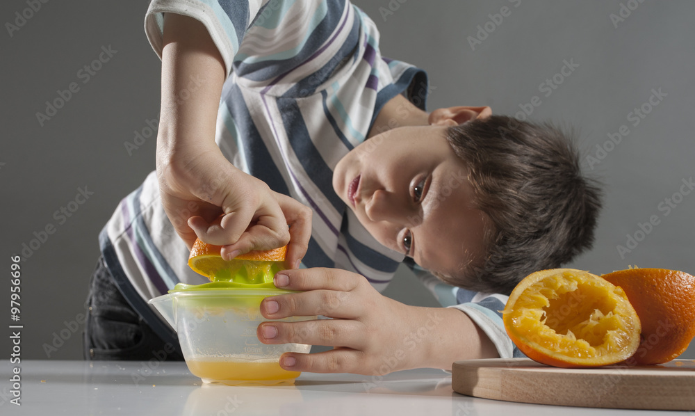 Boy with orange Boy with orange
