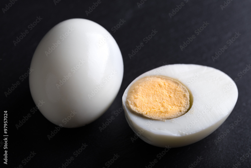 sliced hard - boiled egg sliced hard - boiled egg