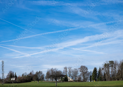 Chemtrails am Himmel