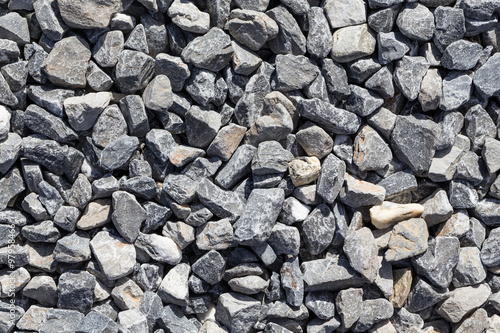 Crushed grey stones