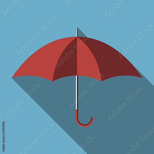 Umbrella with long shadow