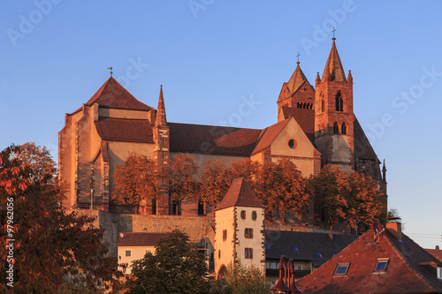 Letzte Abendsonne über dem Münsterberg von Breisach a.R. photo