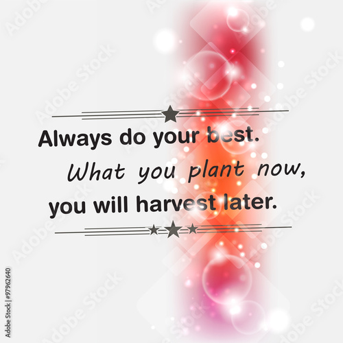 Minimalist motivational poster