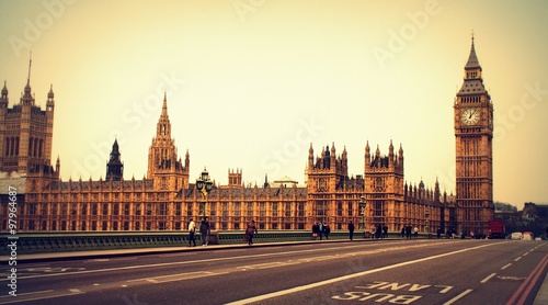  Palace of Westminster und Big Ben in London -  UNESCO  Weltkulturerbe