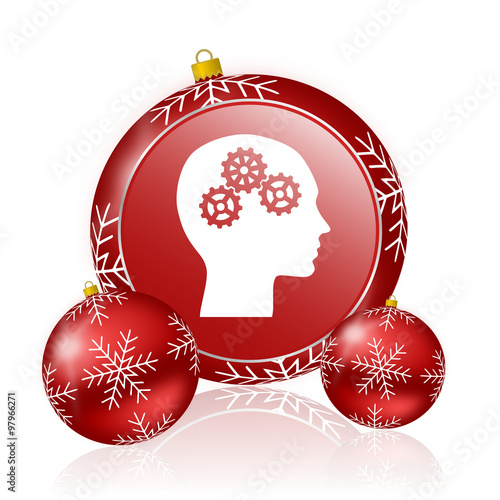 head christmas icon