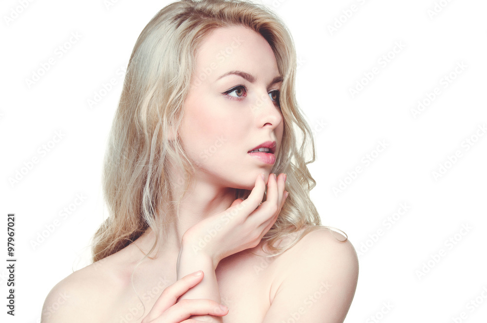 Fashion portrait of beautiful sexy blonde Fashion portrait of beautiful sexy blonde