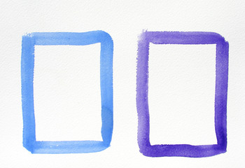 abstract border watercolor background design