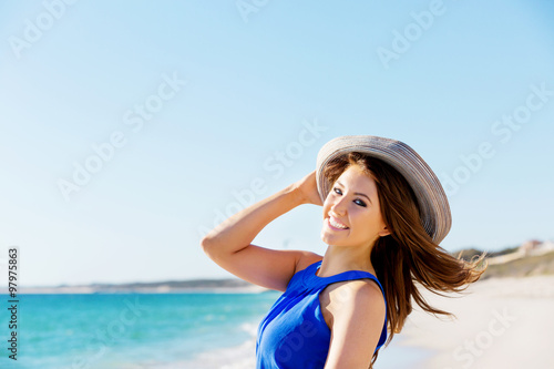 Young woman at the beach