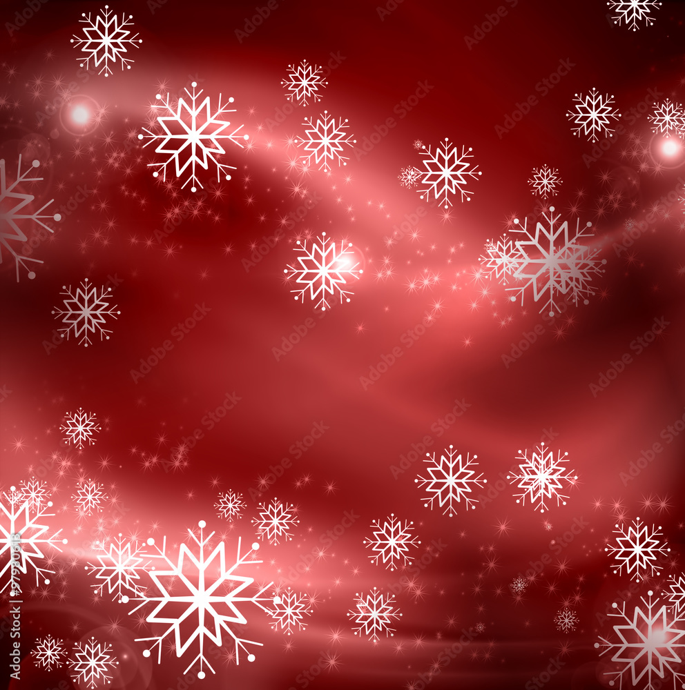 snowflakes and stars descending on background snowflakes and stars descending on background