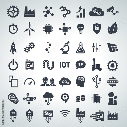 icon set industry 4.0 & internet of things, 2015_12 - 001