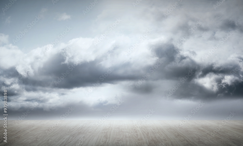 Fototapeta premium Wooden floor background