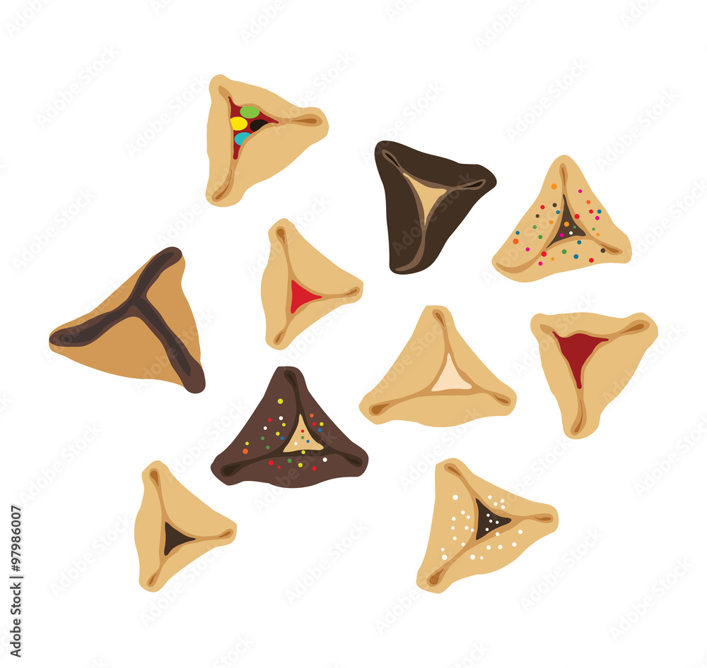 Set of few different tasty Hamantaschen Set of few different tasty Hamantaschen