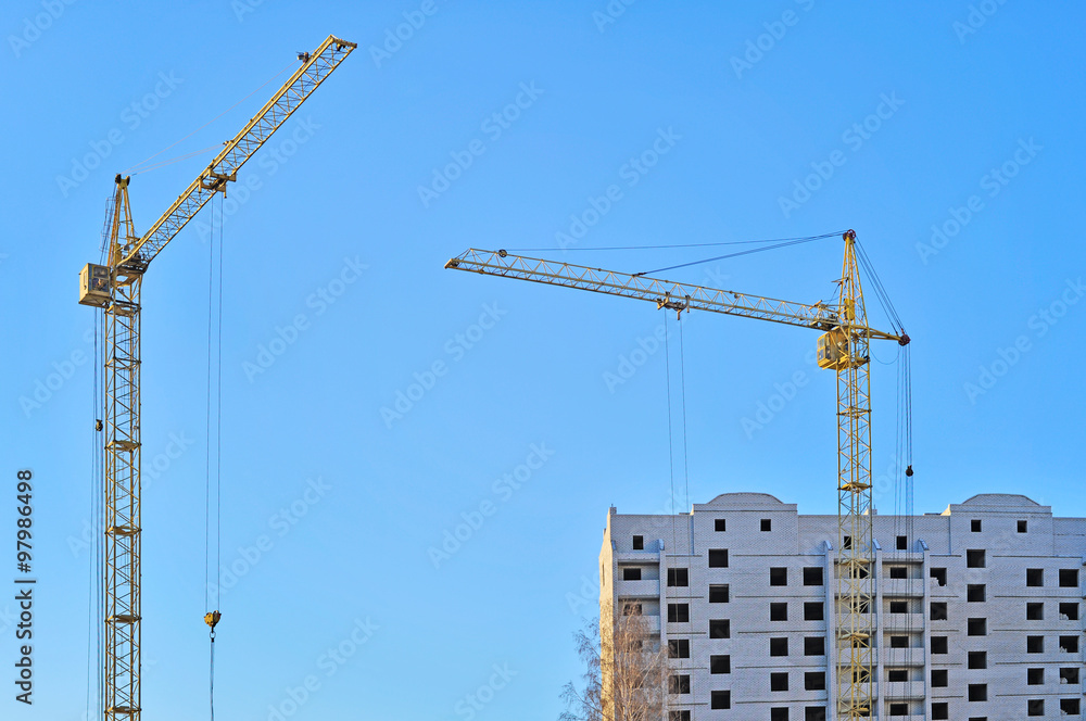 Cranes and building construction