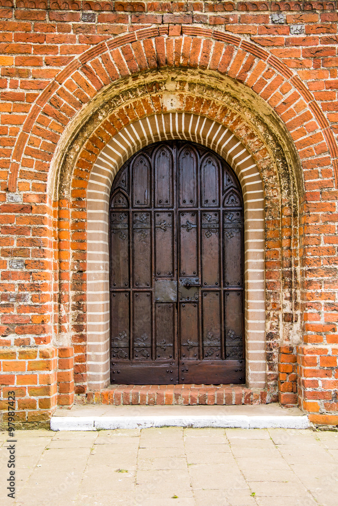 old door of medieval Cistercian monastery in Kolbacz, Poland old door of medieval Cistercian monastery in Kolbacz, Poland