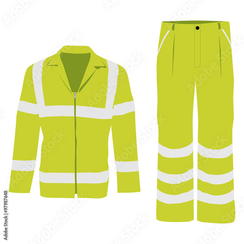 Worker pants and jacket