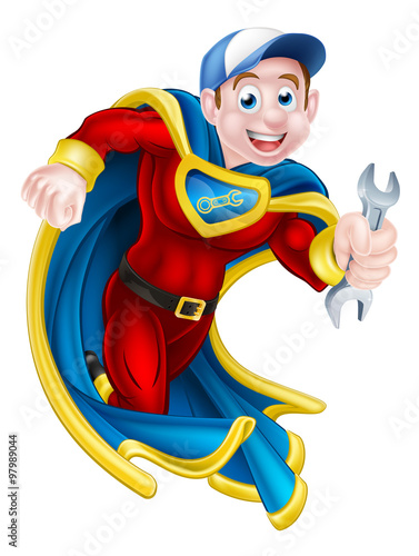 Plumber Mechanic Spanner Hero