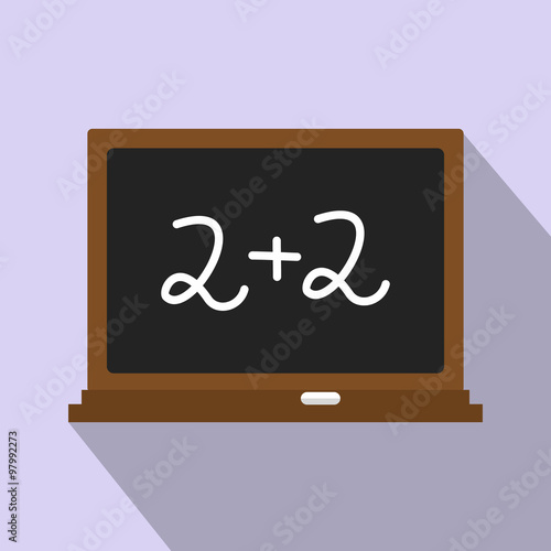 Back to school chalkboard icon