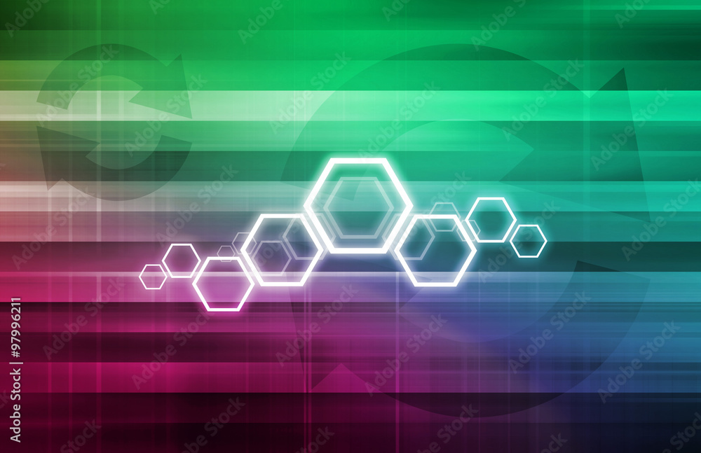 Fototapeta premium Virtual Science