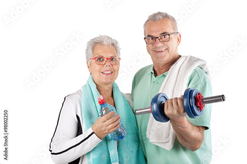 Rentner beim Sport