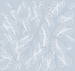 Deken met foto 3D patronen Blauwe achtergrond met ijsbloemen patroon  © legon