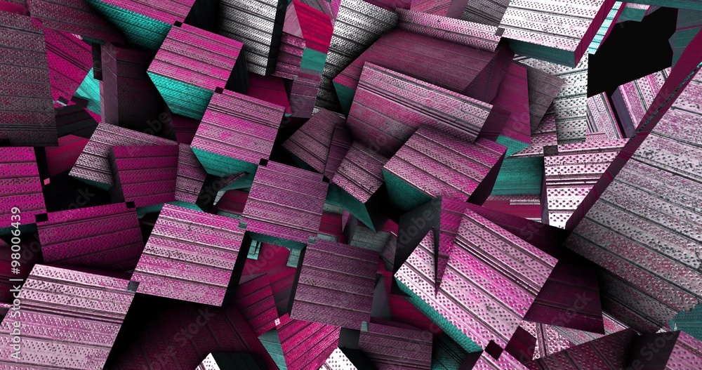 Adstract 3d geometric shapes in motion. Loop - 4K Adstract 3d geometric shapes in motion. Loop - 4K