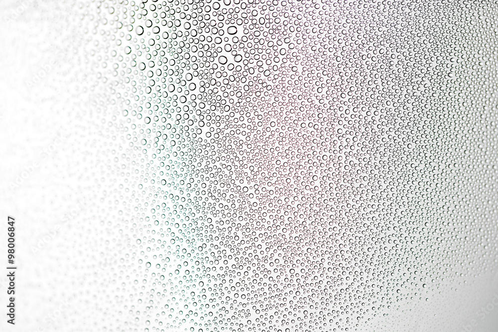 Water Drop on White background Macro