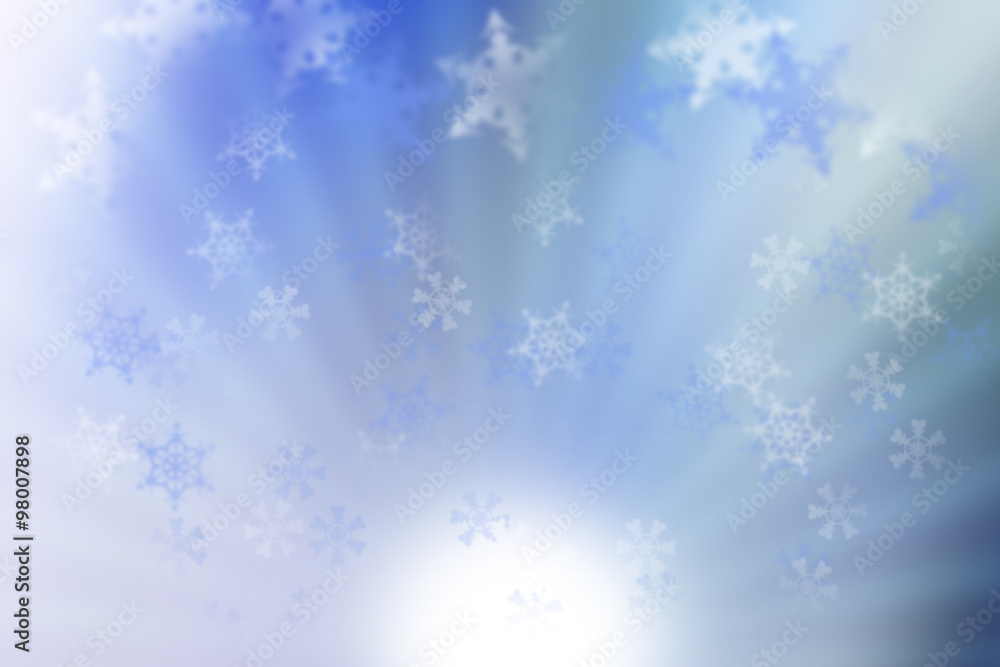 Christmas background with beautiful falling snowflakes on light blue background Christmas background with beautiful falling snowflakes on light blue background