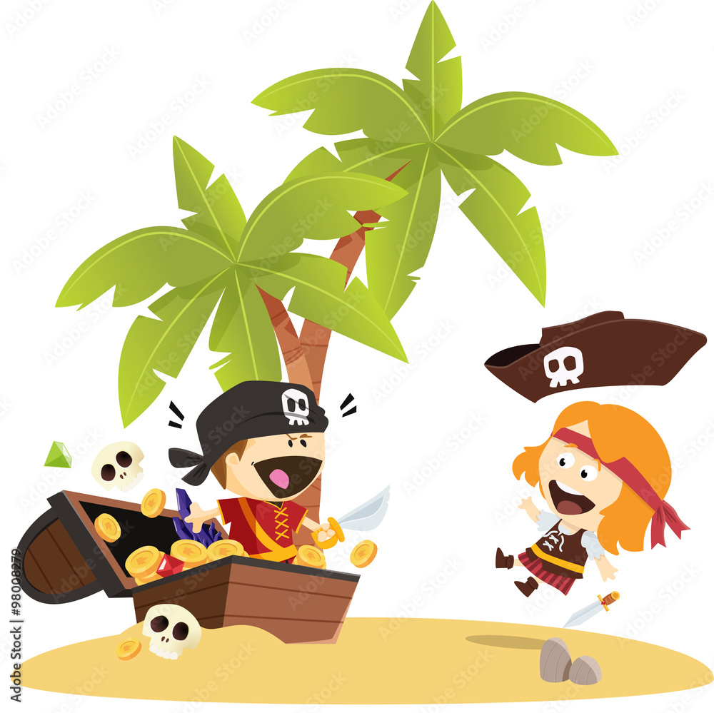 Fotografie Surprise pirate et trésor