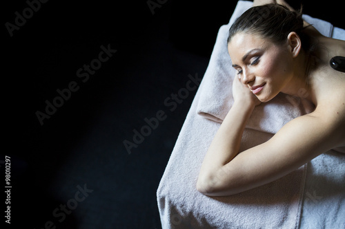 Young woman having a hot st...