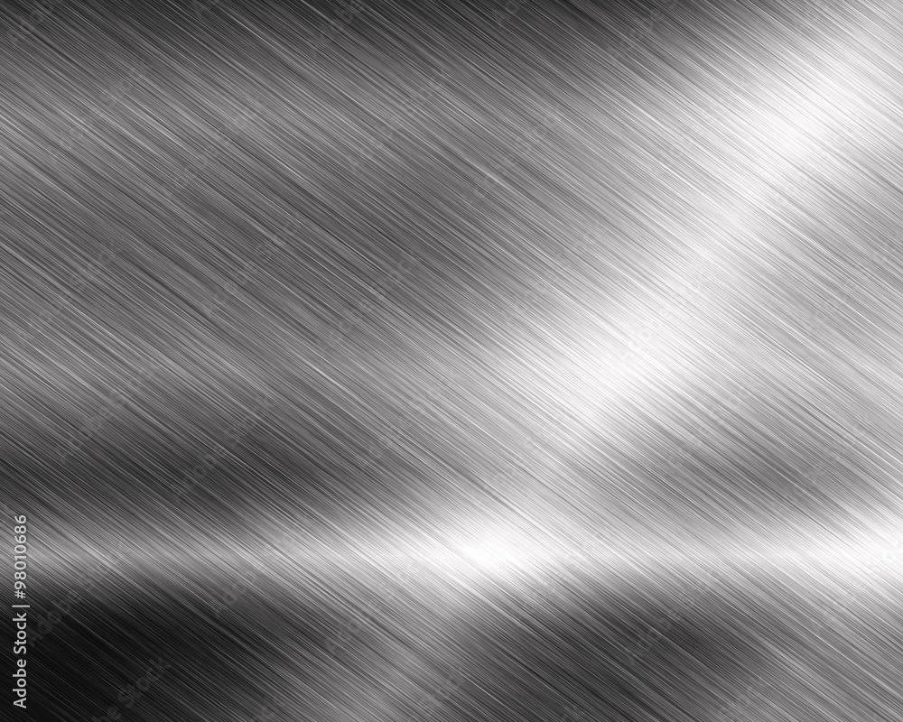 Metal background or texture of brushed steel plate with reflection Metal background or texture of brushed steel plate with reflection