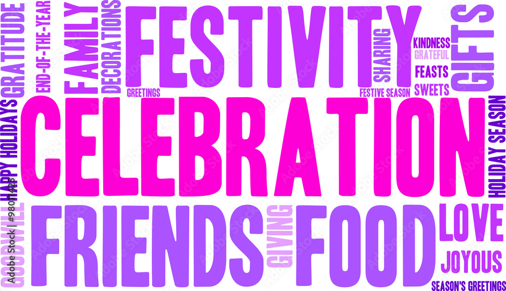 Celebration Word Cloud Celebration Word Cloud