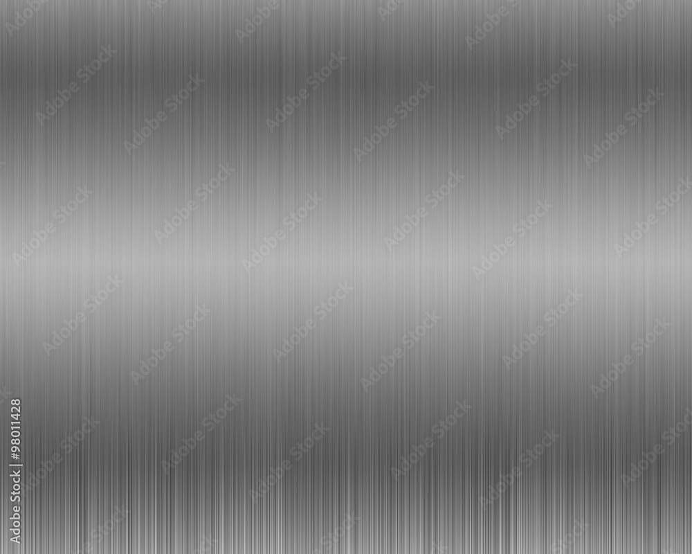 Fototapeta premium Metal background or texture of brushed steel plate with reflection