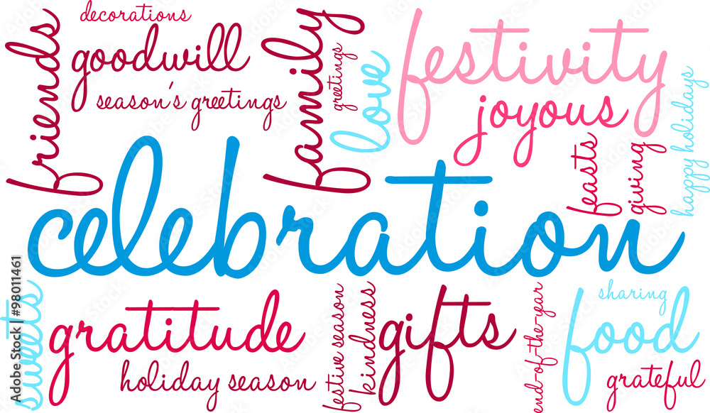 Celebration Word Cloud Celebration Word Cloud