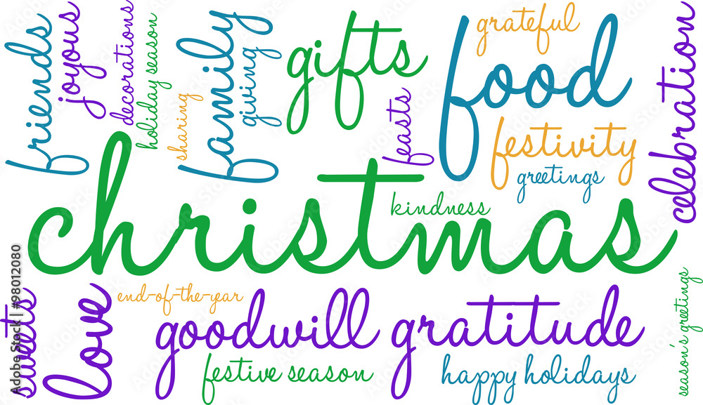 Christmas Word Cloud Christmas Word Cloud