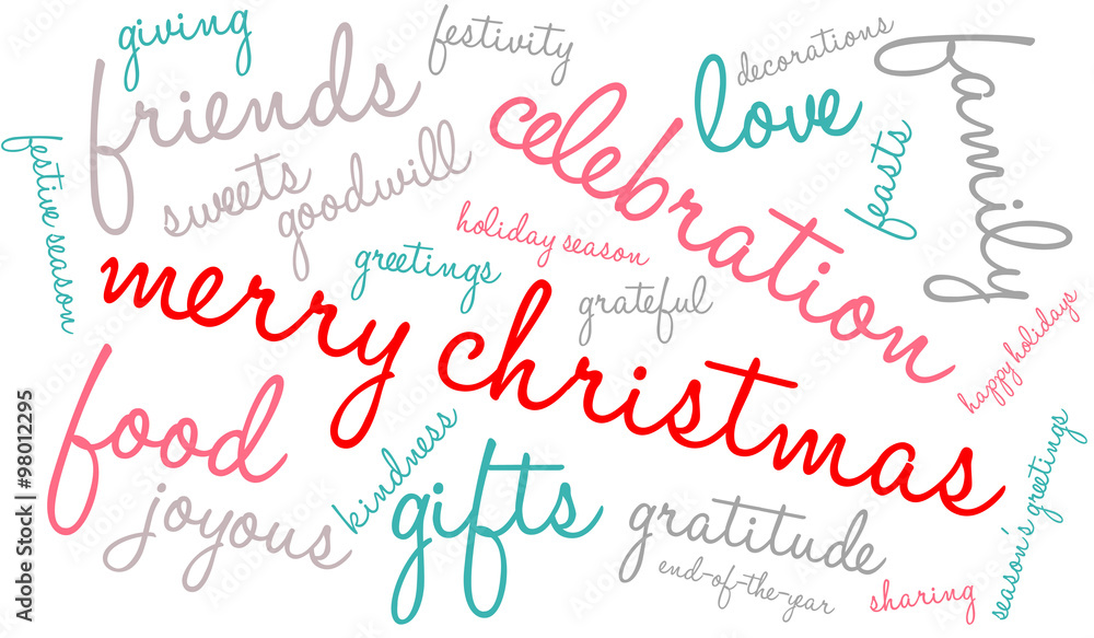 Merry Christmas Word Cloud